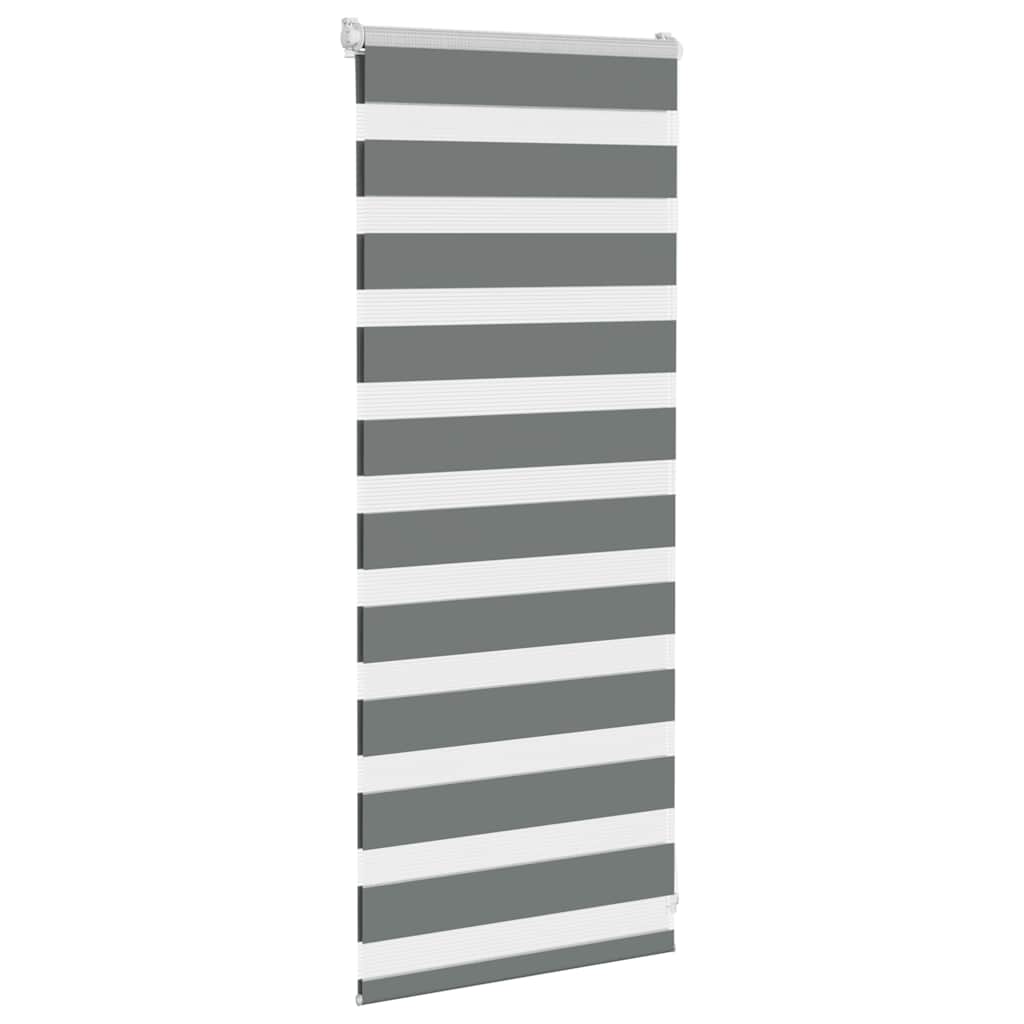 zebragardin mørkegrå 55x100 cm stofbredde 50,9 cm polyester