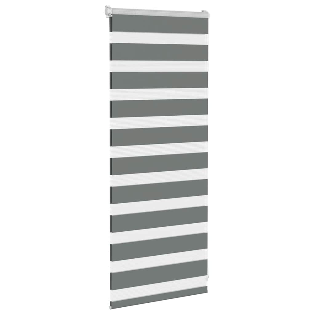 zebragardin mørkegrå 60x100 cm stofbredde 55,9 cm polyester