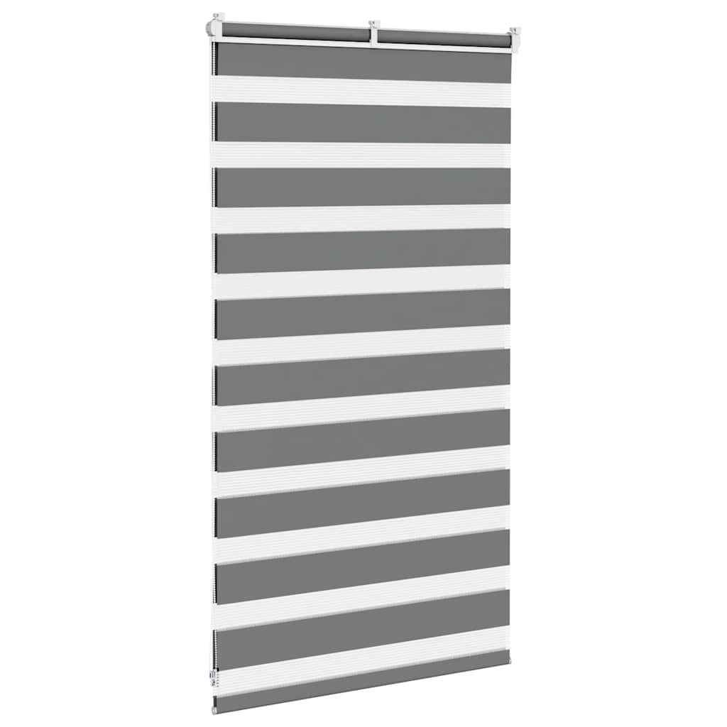 zebragardin mørkegrå 85x100 cm stofbredde 80,9 cm polyester