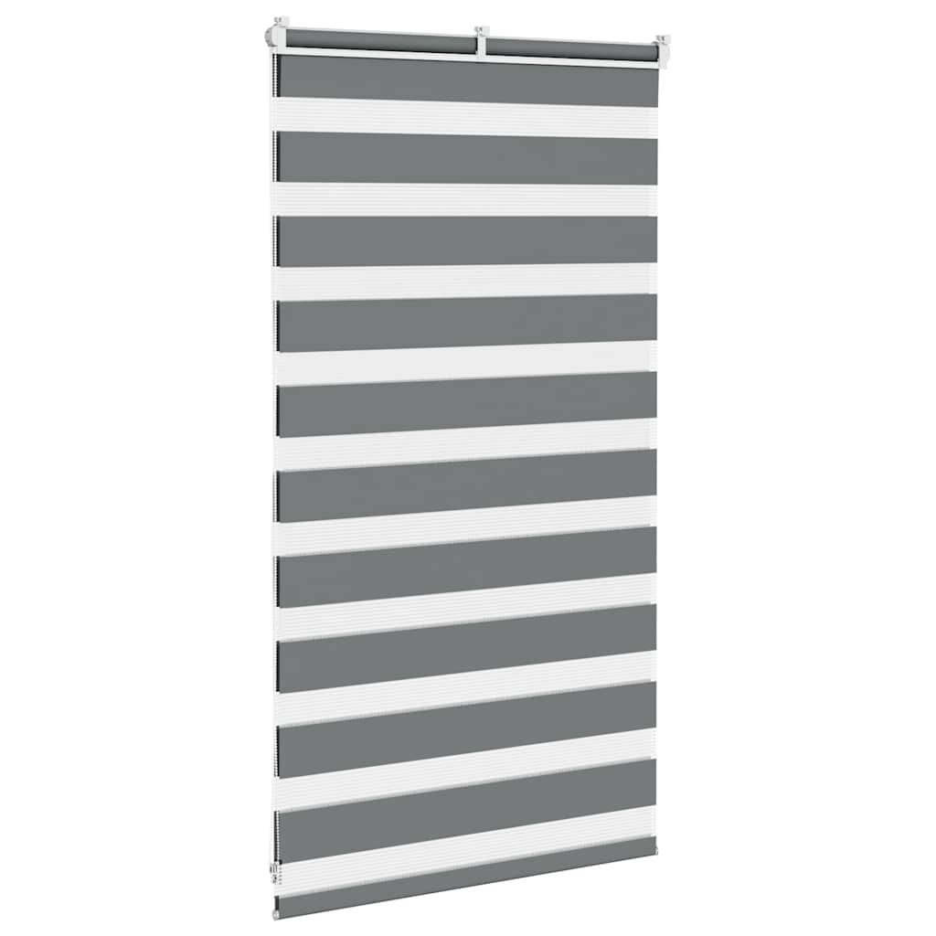 zebragardin mørkegrå 90x100 cm stofbredde 85,9 cm polyester