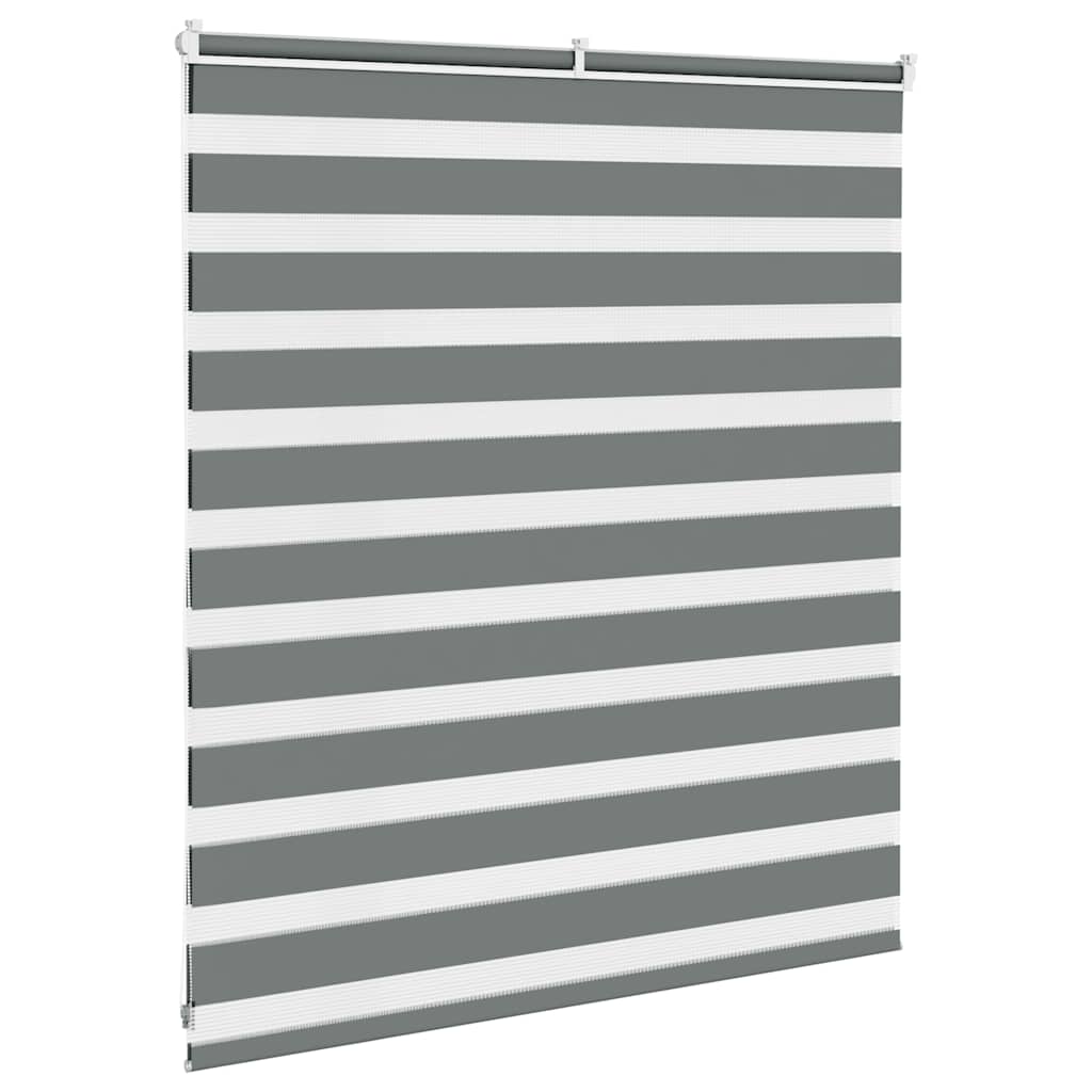 zebragardin mørkegrå 125x100 cm stofbredde 120,9 cm polyester