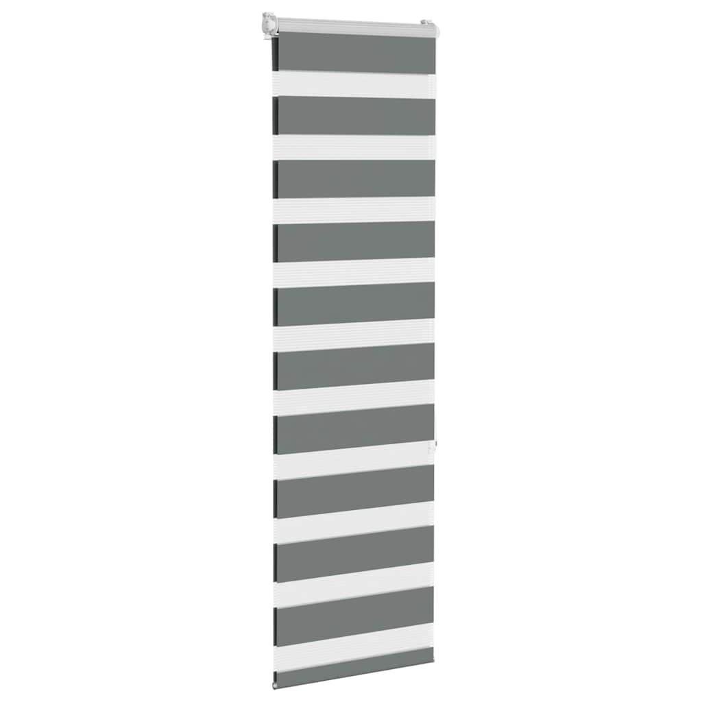 zebragardin mørkegrå 40x150 cm stofbredde 35,9 cm polyester