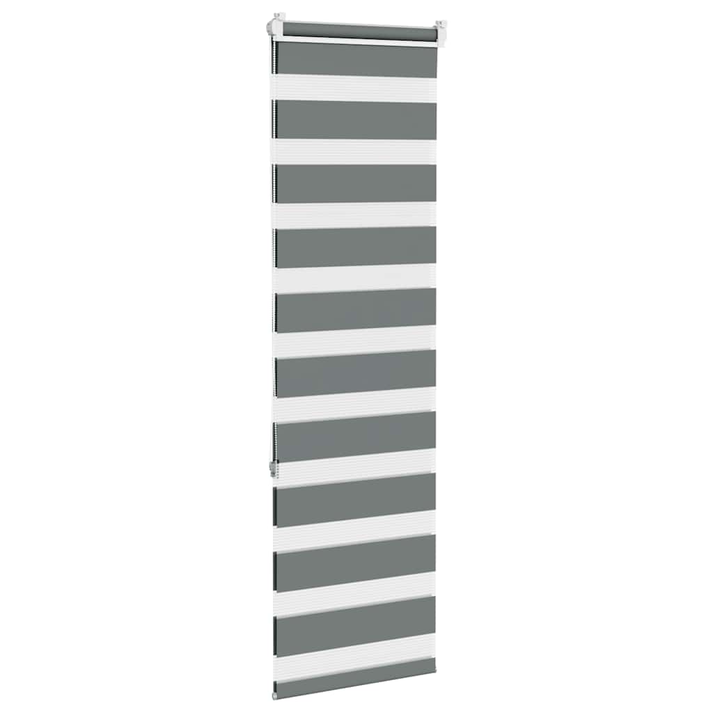 zebragardin mørkegrå 40x150 cm stofbredde 35,9 cm polyester
