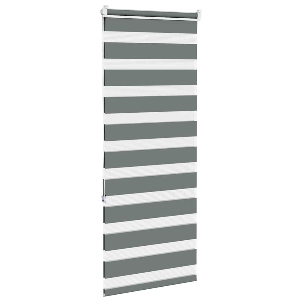 zebragardin mørkegrå 55x150 cm stofbredde 50,9 cm polyester