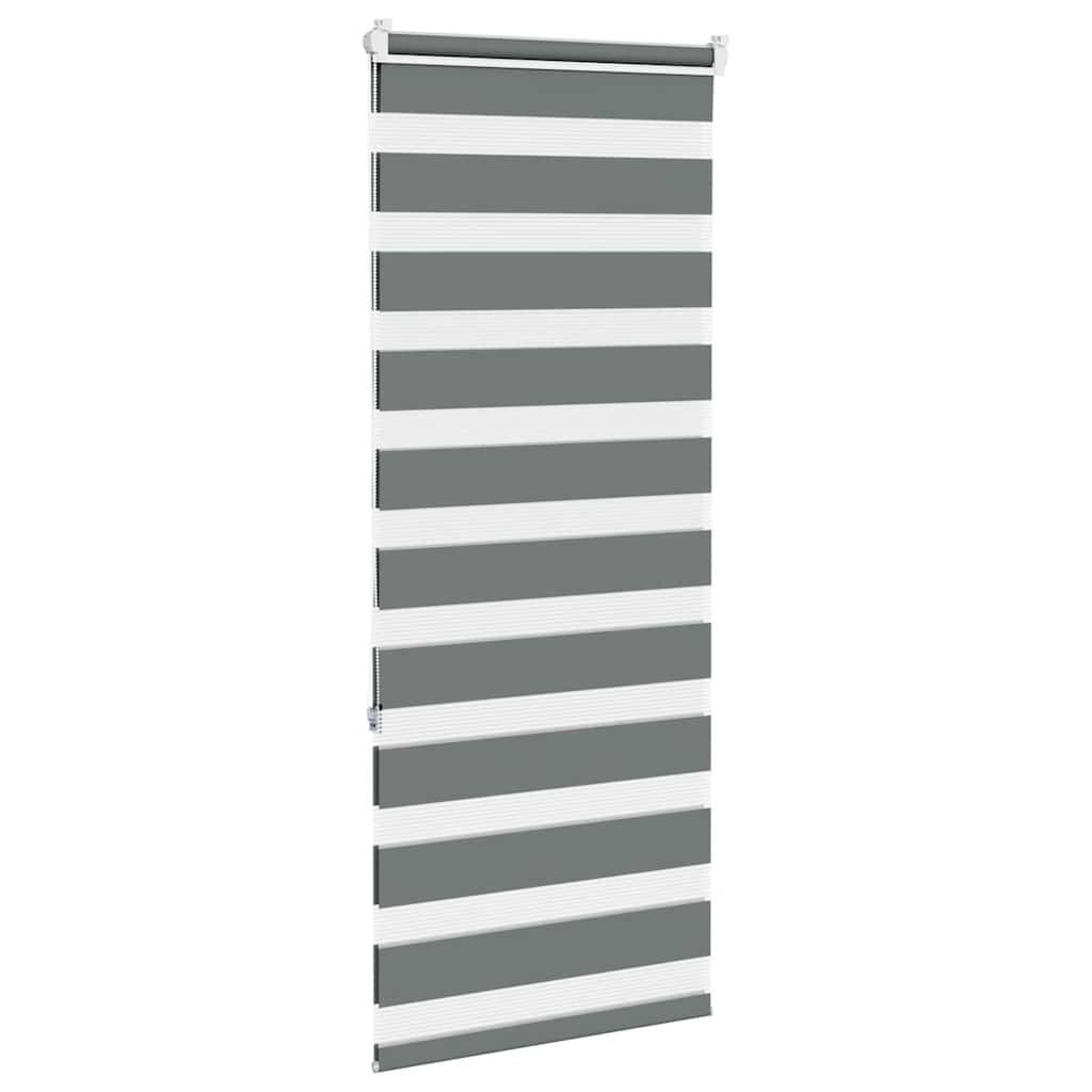 zebragardin mørkegrå 65x150 cm stofbredde 60,9 cm polyester