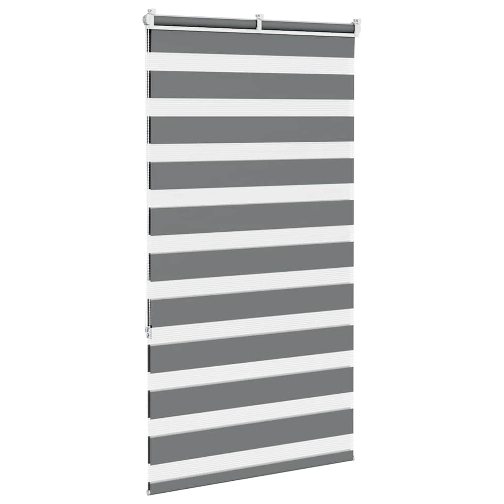 zebragardin mørkegrå 80x150 cm stofbredde 75,9 cm polyester