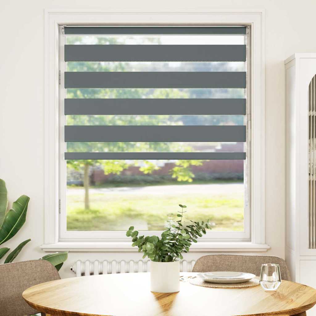 zebragardin mørkegrå 100x150 cm stofbredde 95,9 cm polyester