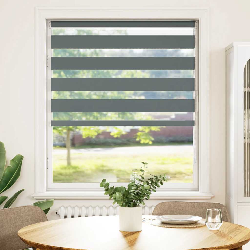 zebragardin mørkegrå 110x150 cm stofbredde 105,9 cm polyester
