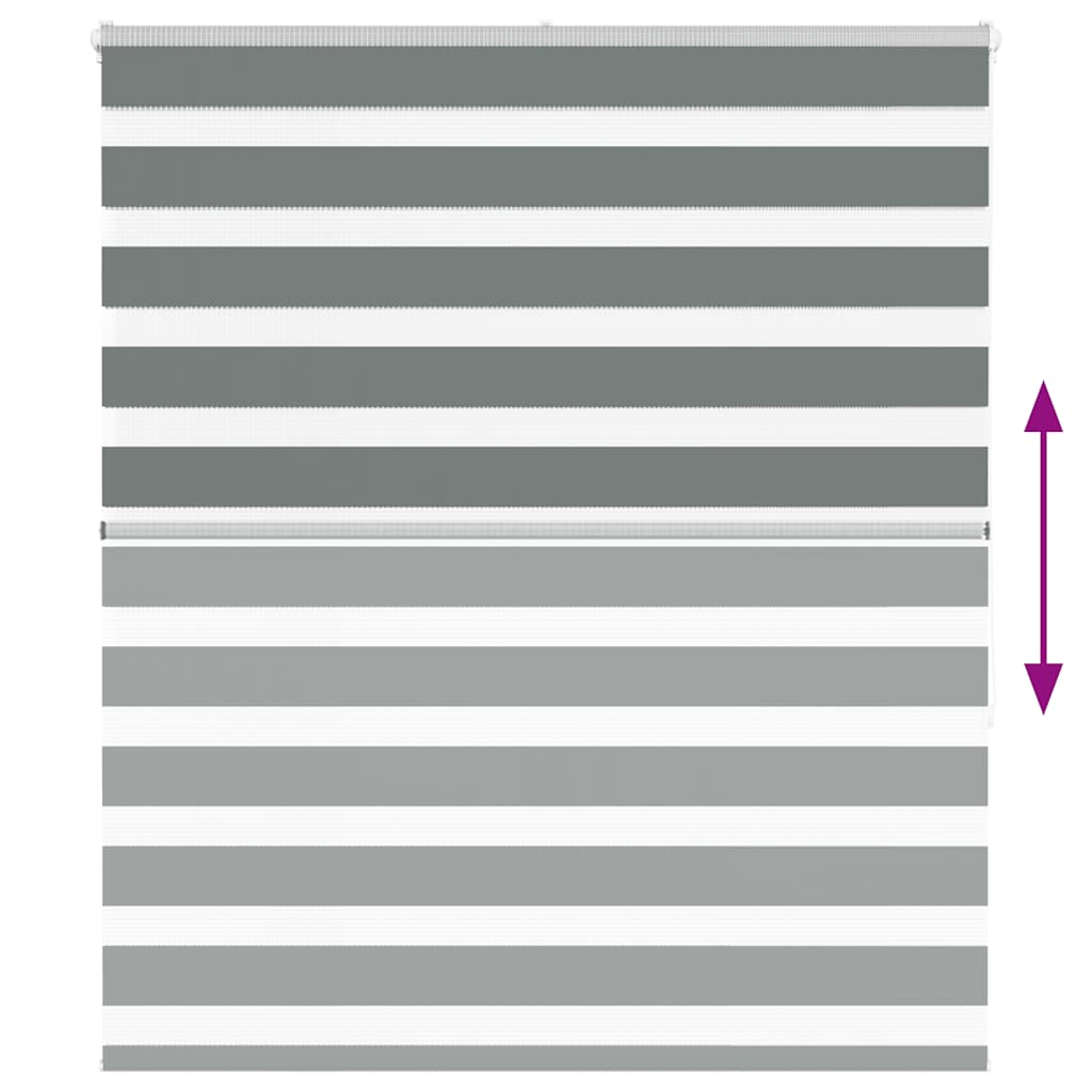 zebragardin mørkegrå 120x150 cm stofbredde 115,9 cm polyester
