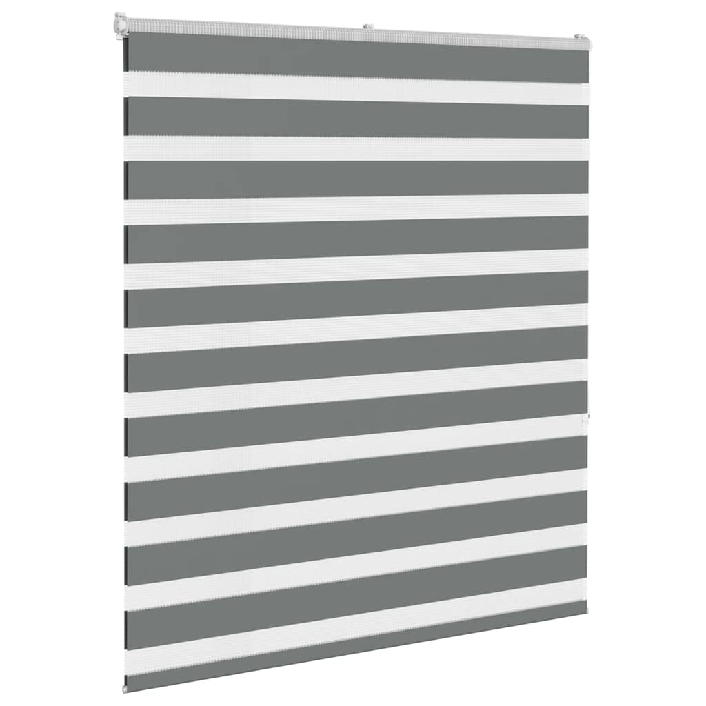 zebragardin mørkegrå 130x150 cm stofbredde 125,9 cm polyester