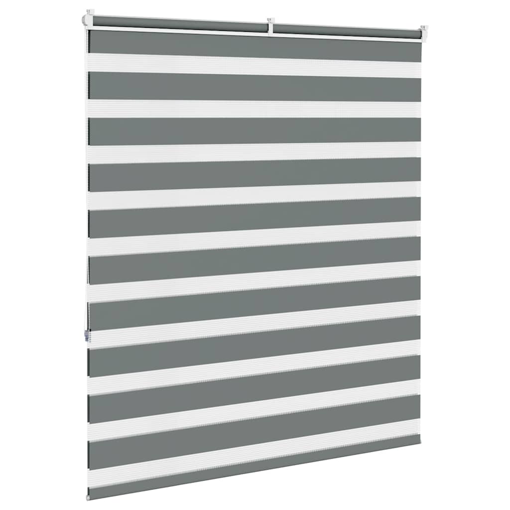 zebragardin mørkegrå 130x150 cm stofbredde 125,9 cm polyester