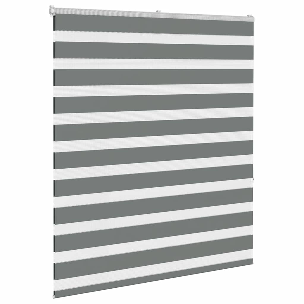 zebragardin mørkegrå 135x150 cm stofbredde 130,9 cm polyester