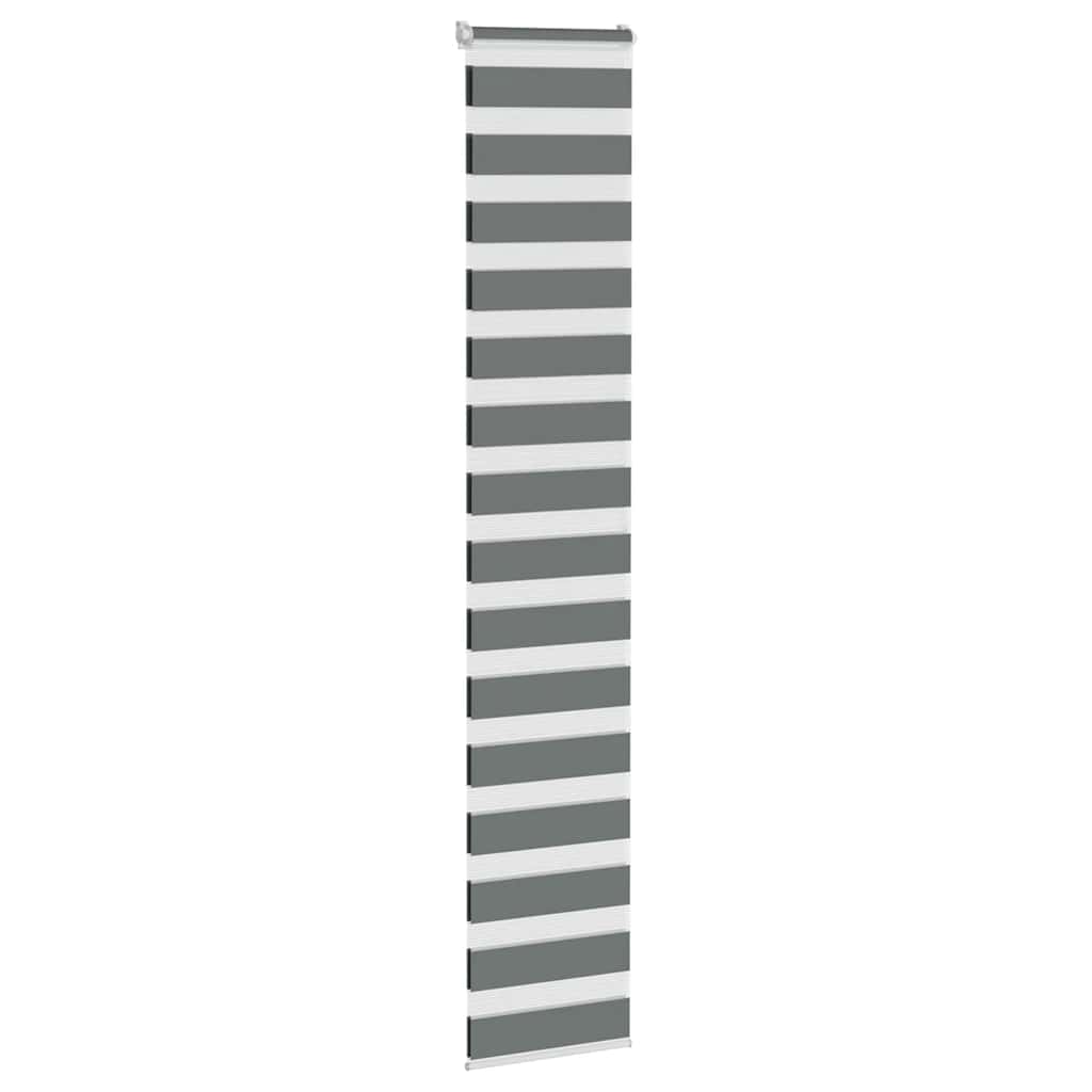 zebragardin mørkegrå 45x200 cm stofbredde 40,9 cm polyester