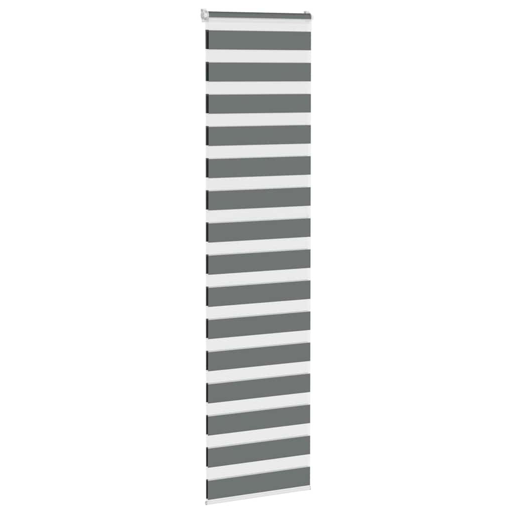 zebragardin mørkegrå 65x200 cm stofbredde 60,9 cm polyester