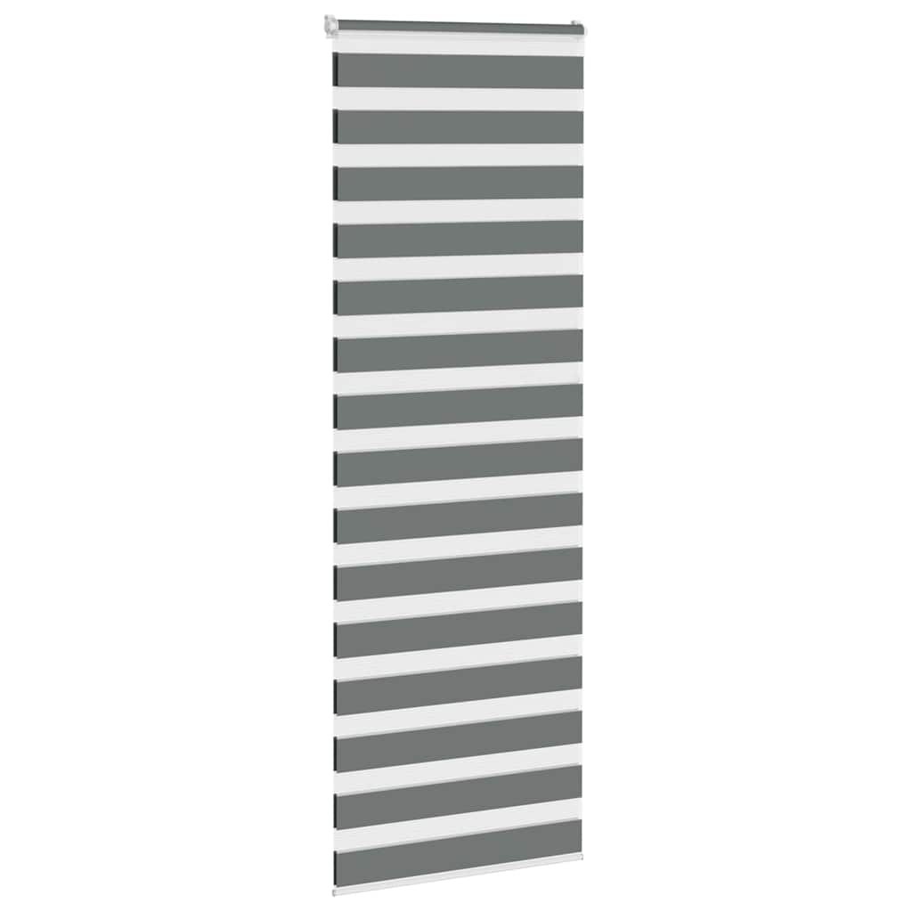 zebragardin mørkegrå 75x200 cm stofbredde 70,9 cm polyester