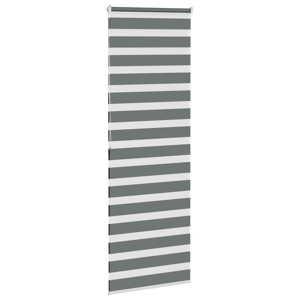 zebragardin mørkegrå 85x200 cm stofbredde 80,9 cm polyester
