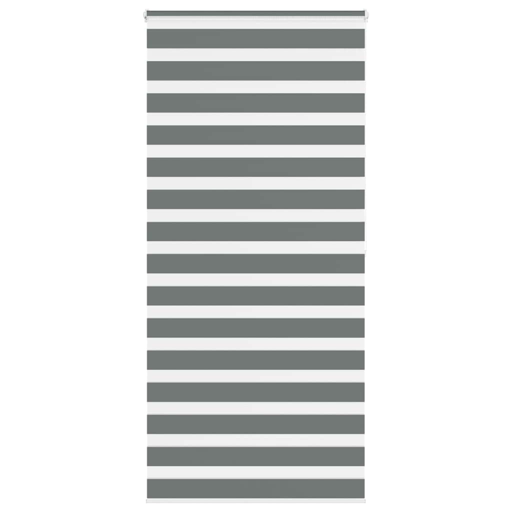 zebragardin mørkegrå 95x200 cm stofbredde 90,9 cm polyester