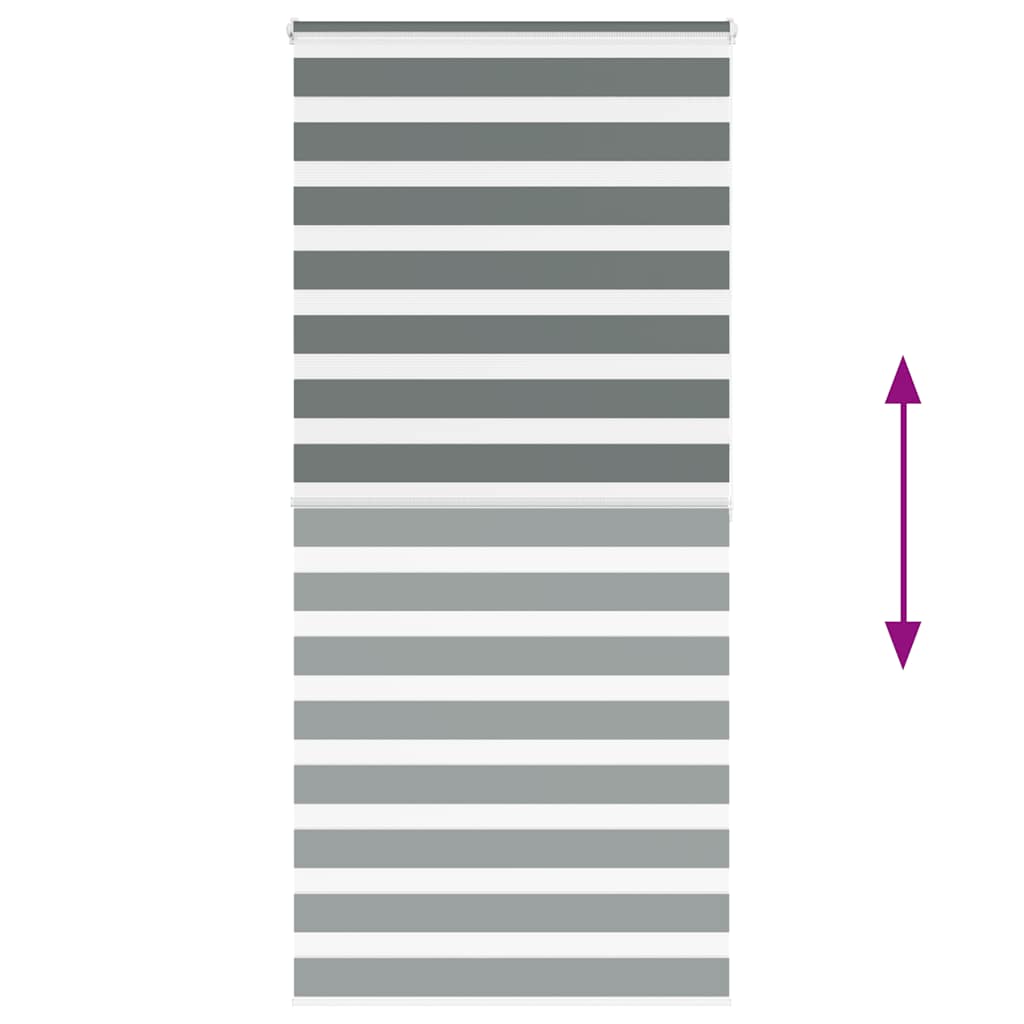zebragardin mørkegrå 105x200 cm stofbredde 100,9 cm polyester