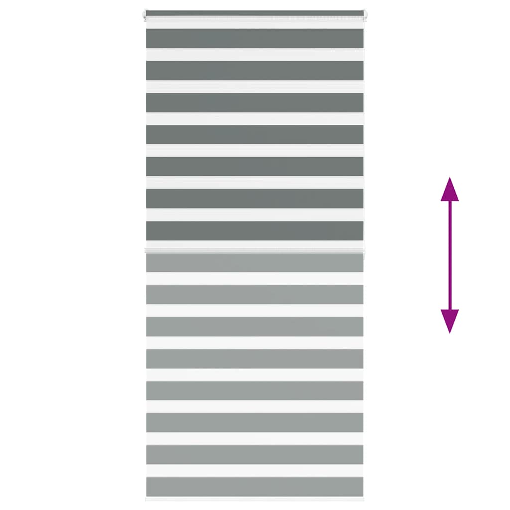 zebragardin mørkegrå 110x200 cm stofbredde 105,9 cm polyester