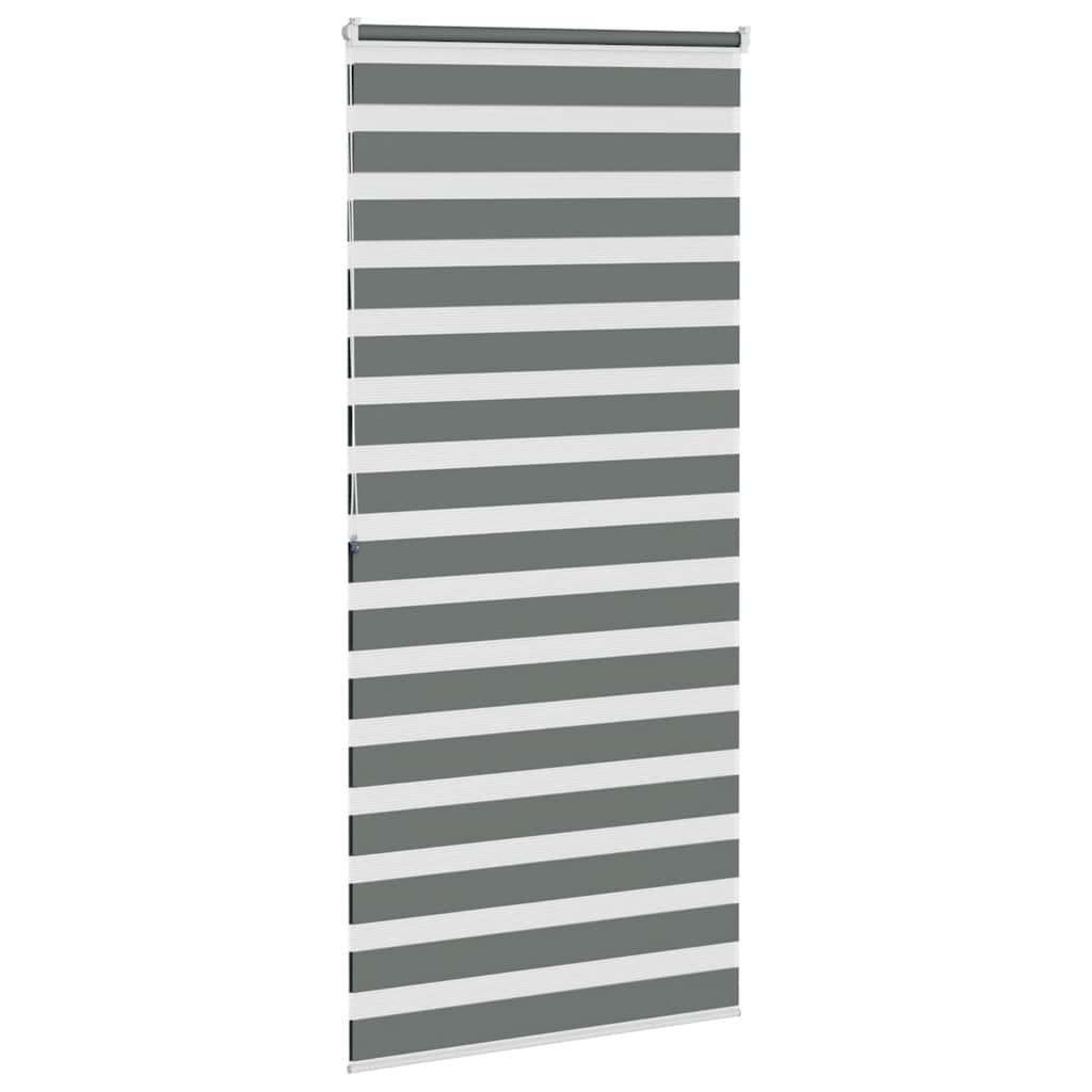 zebragardin mørkegrå 115x200 cm stofbredde 110,9 cm polyester