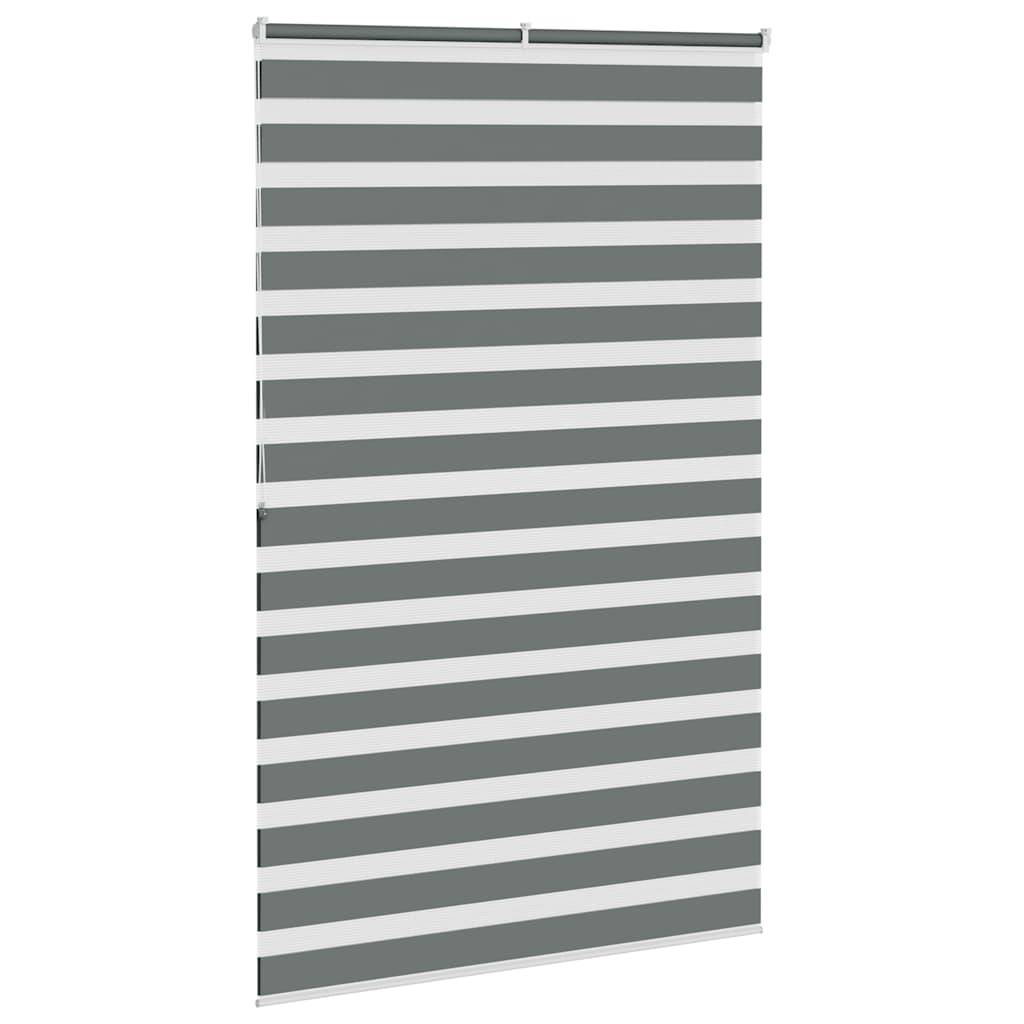 zebragardin mørkegrå 140x200 cm stofbredde 135,9 cm polyester