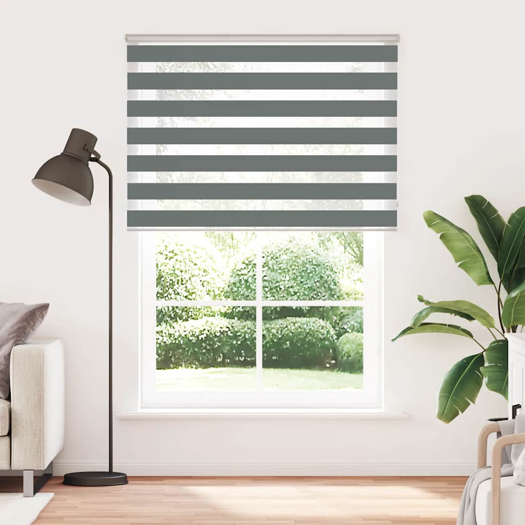 zebragardin mørkegrå 155x200 cm stofbredde 150,9 cm polyester