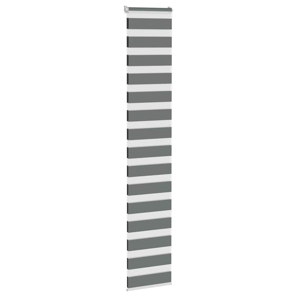 zebragardin mørkegrå 45x230 cm stofbredde 40,9 cm polyester