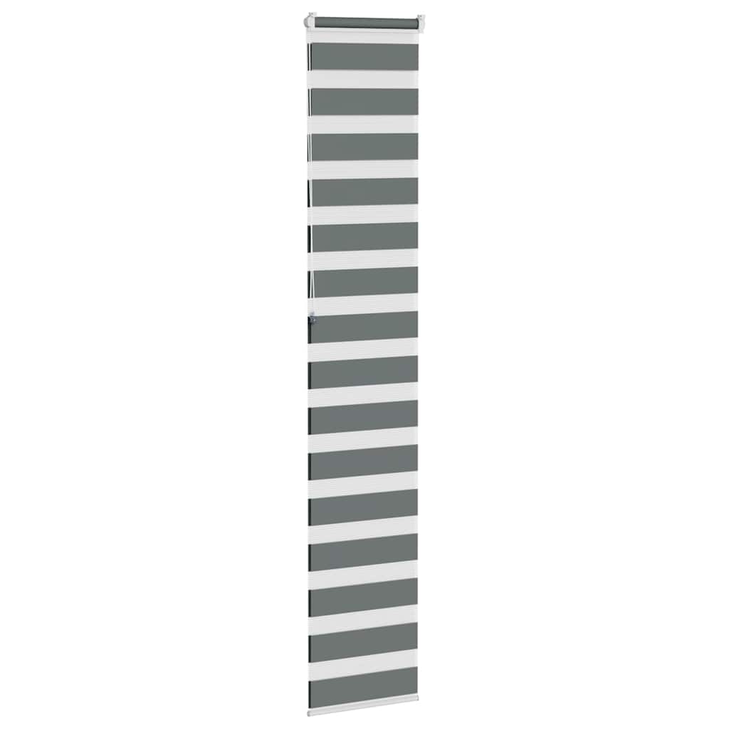 zebragardin mørkegrå 45x230 cm stofbredde 40,9 cm polyester