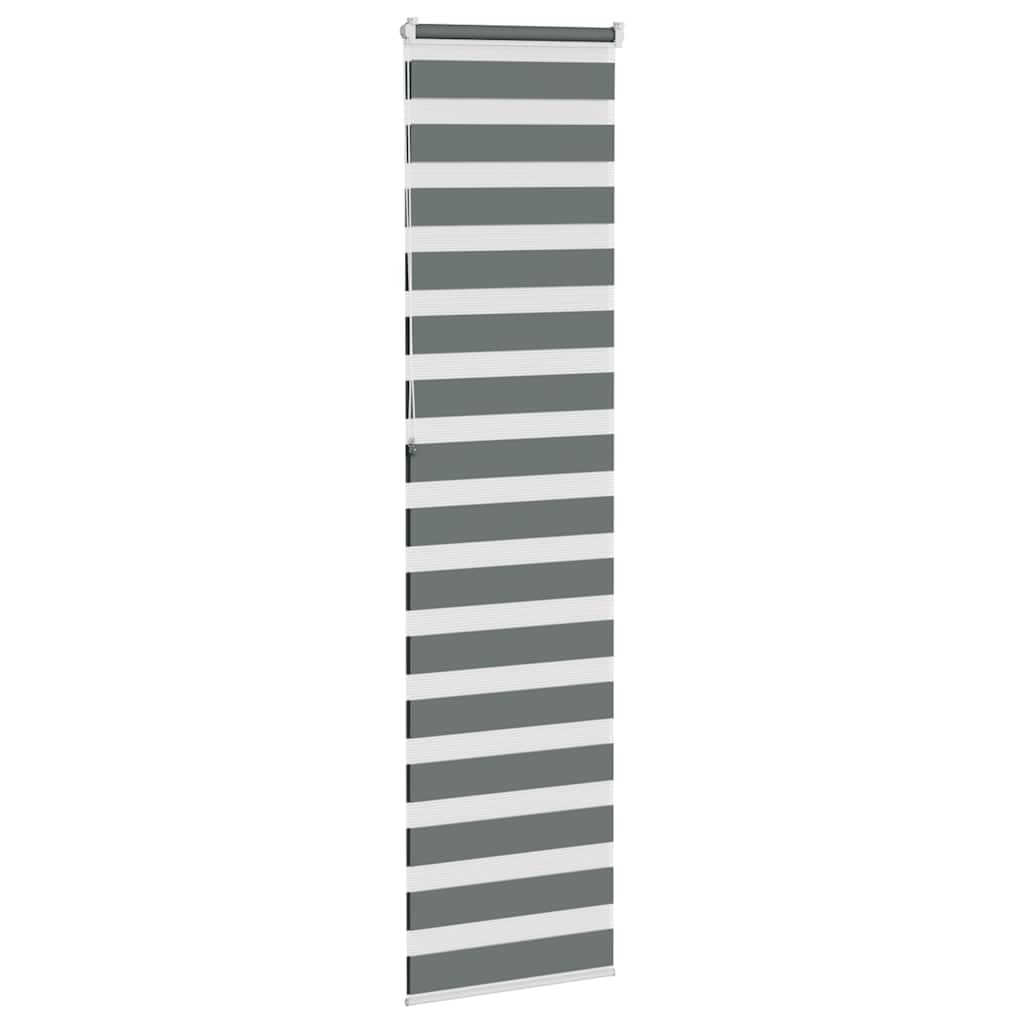 zebragardin mørkegrå 55x230 cm stofbredde 50,9 cm polyester