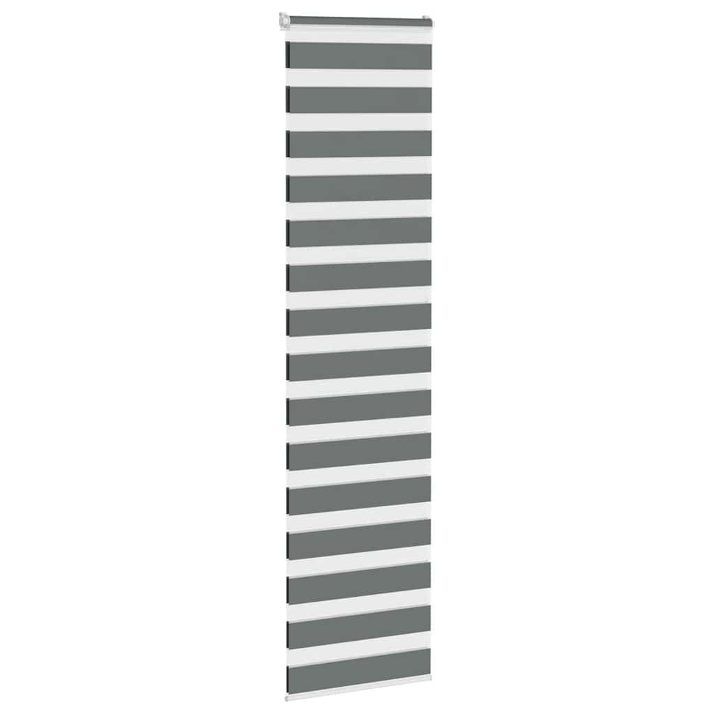 zebragardin mørkegrå 60x230 cm stofbredde 55,9 cm polyester