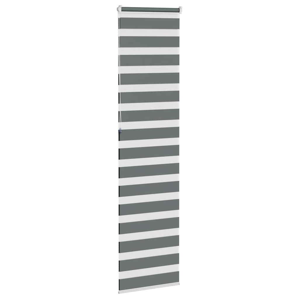 zebragardin mørkegrå 65x230 cm stofbredde 60,9 cm polyester