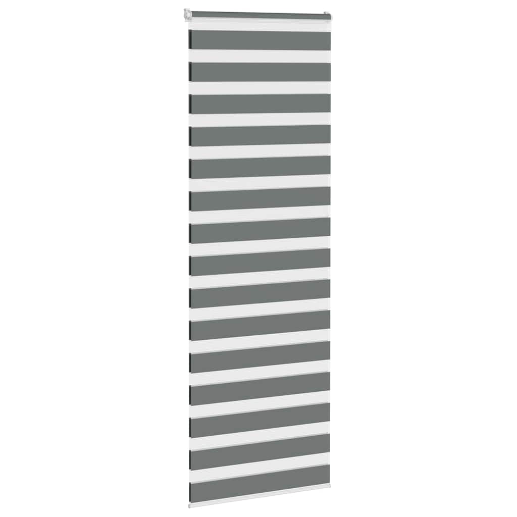 zebragardin mørkegrå 75x230 cm stofbredde 70,9 cm polyester