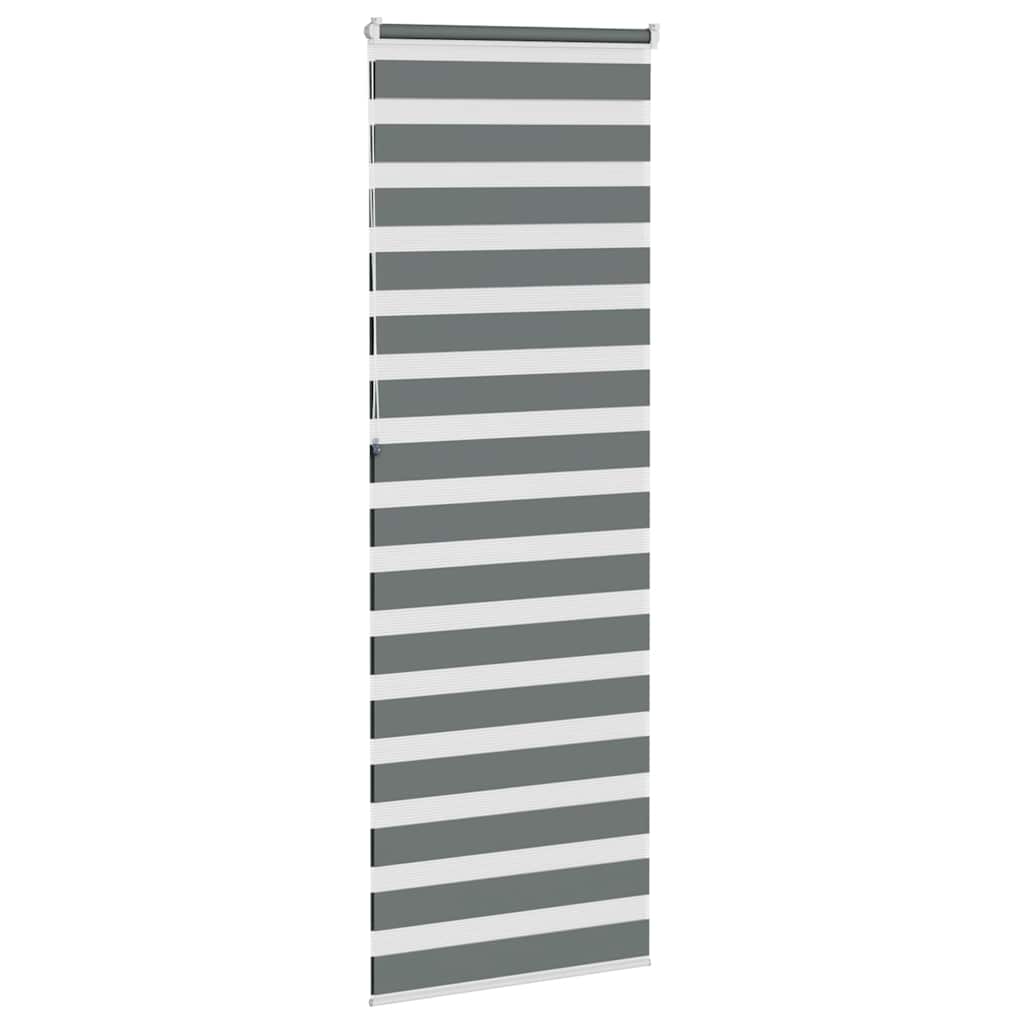 zebragardin mørkegrå 85x230 cm stofbredde 80,9 cm polyester