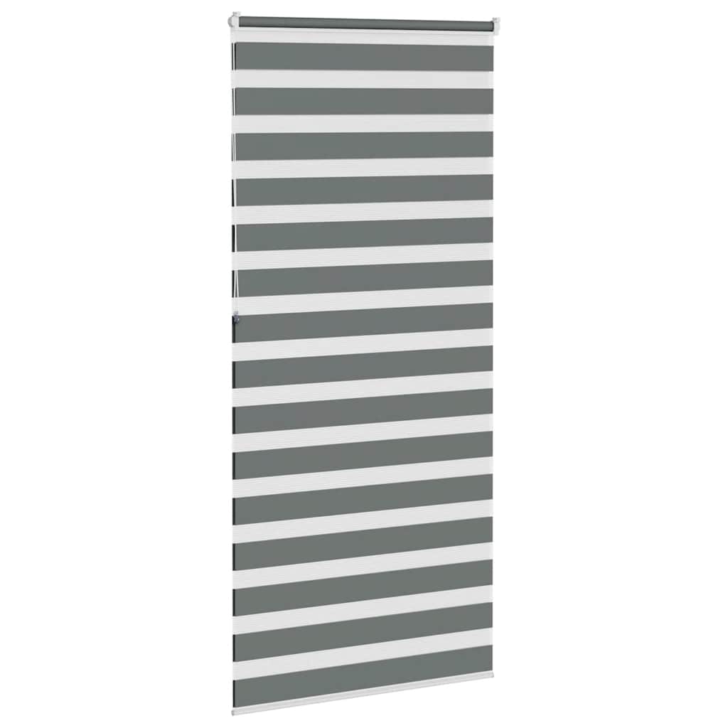 zebragardin mørkegrå 95x230 cm stofbredde 90,9 cm polyester