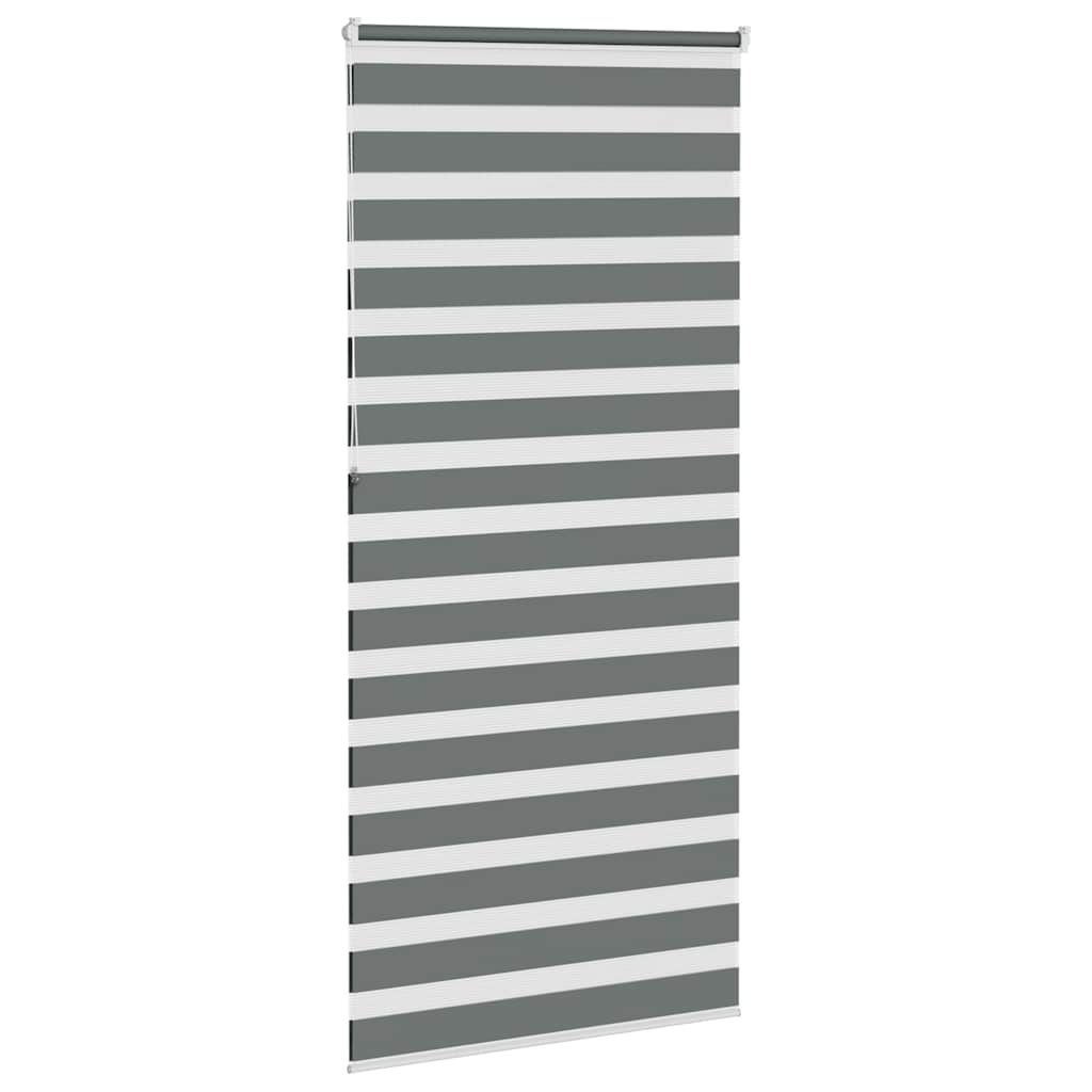 zebragardin mørkegrå 110x230 cm stofbredde 105,9 cm polyester