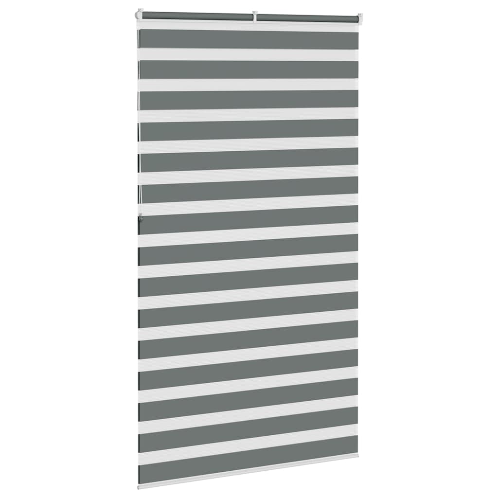 zebragardin mørkegrå 125x230 cm stofbredde 120,9 cm polyester