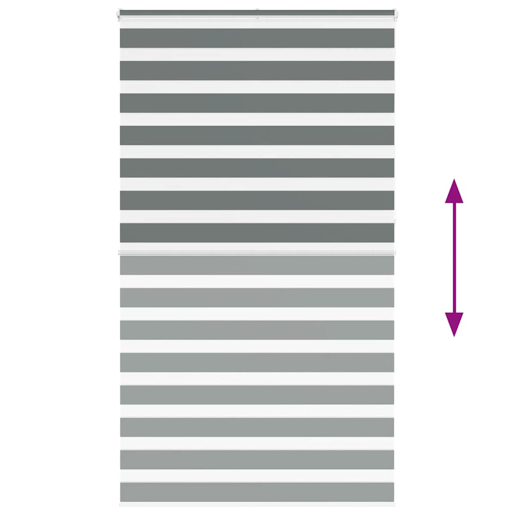 zebragardin mørkegrå 130x230 cm stofbredde 125,9 cm polyester
