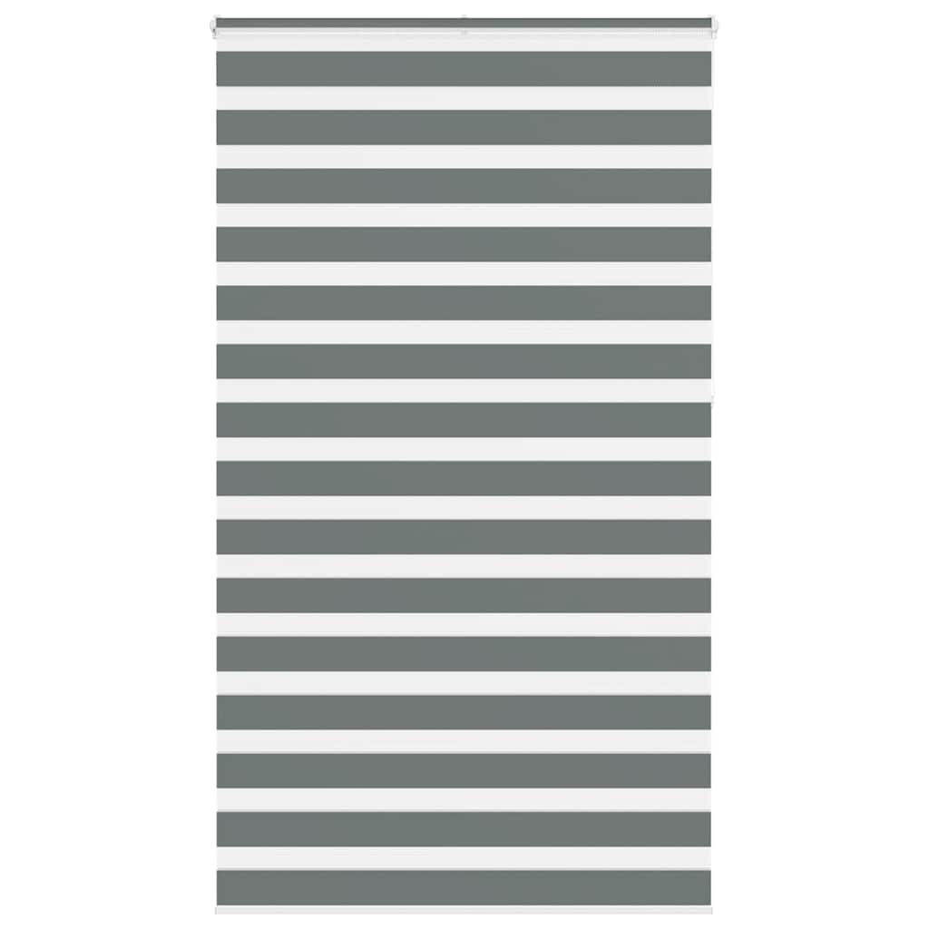 zebragardin mørkegrå 135x230 cm stofbredde 130,9 cm polyester