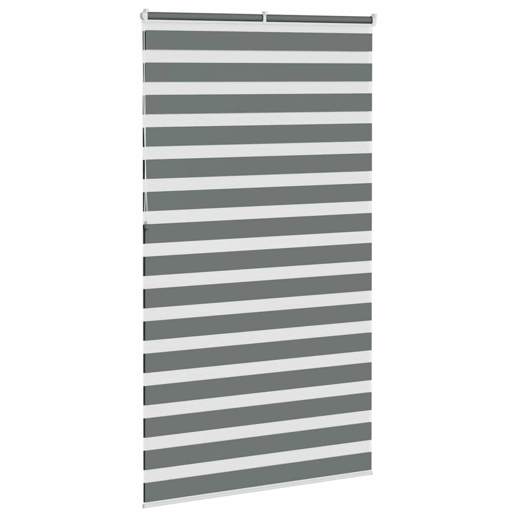 zebragardin mørkegrå 135x230 cm stofbredde 130,9 cm polyester