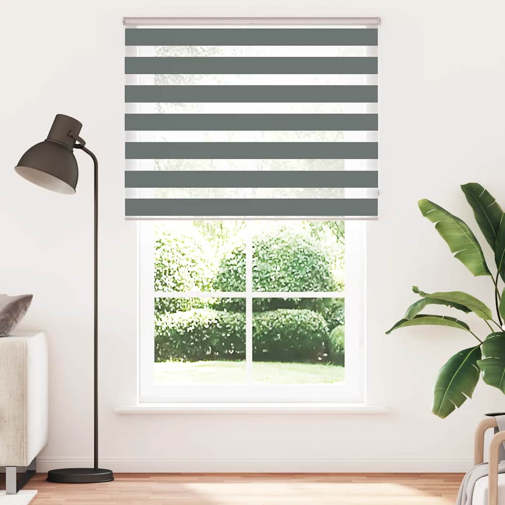 zebragardin mørkegrå 150x230 cm stofbredde 145,9 cm polyester