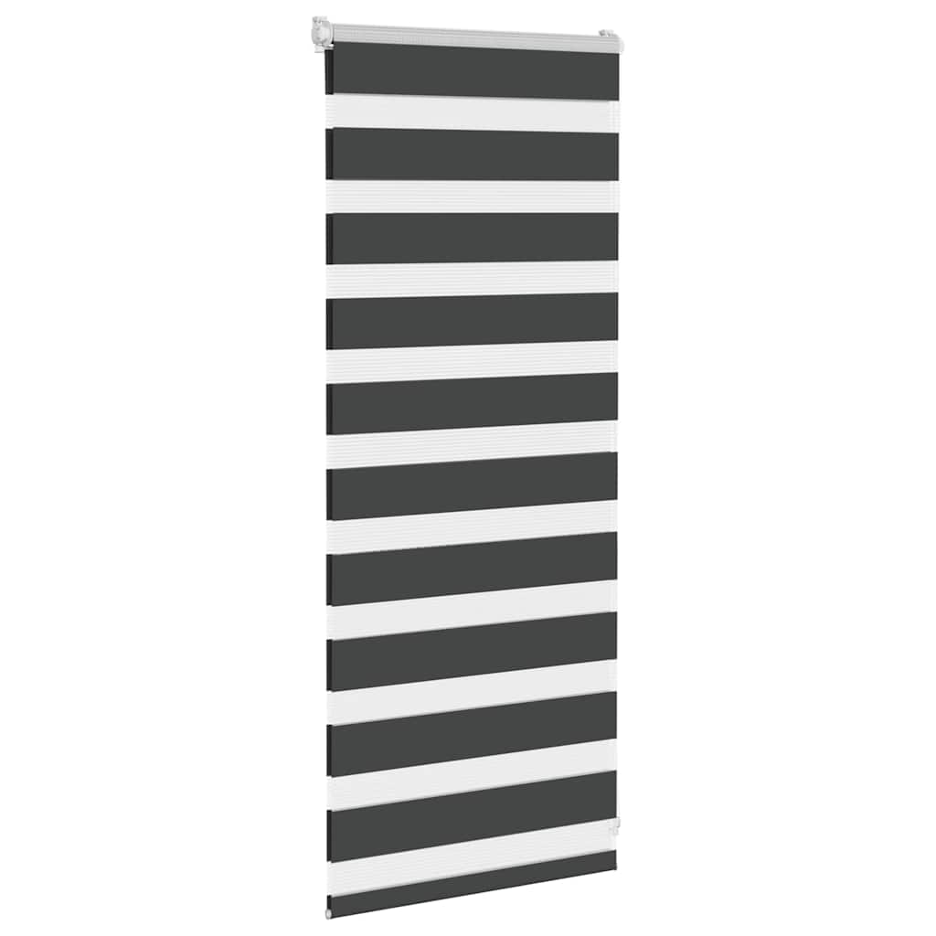 zebragardin sort 60x100 cm stofbredde 55,9 cm polyester