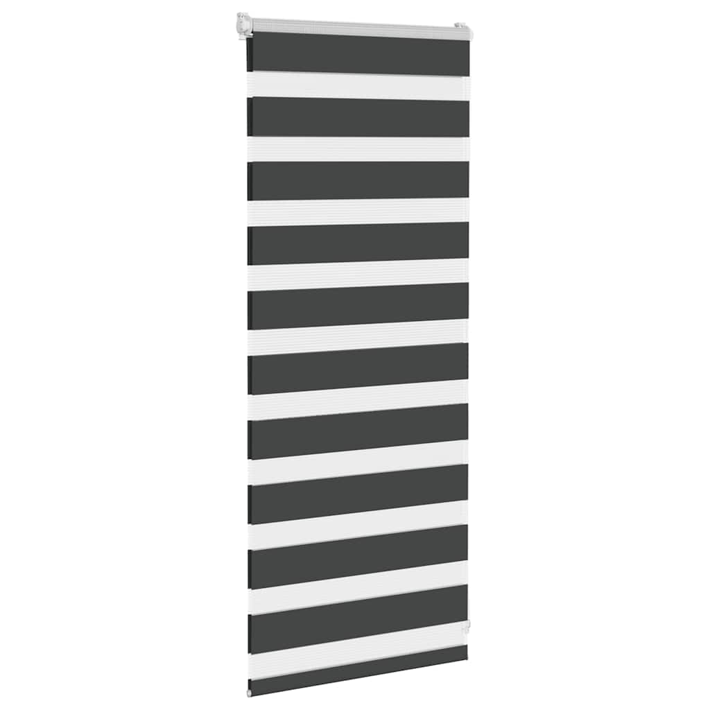 zebragardin sort 65x100 cm stofbredde 60,9 cm polyester