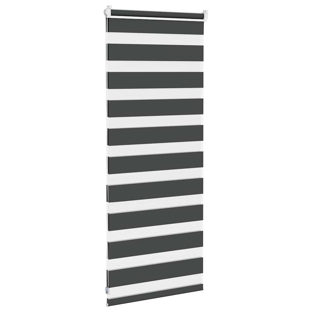 zebragardin sort 65x100 cm stofbredde 60,9 cm polyester