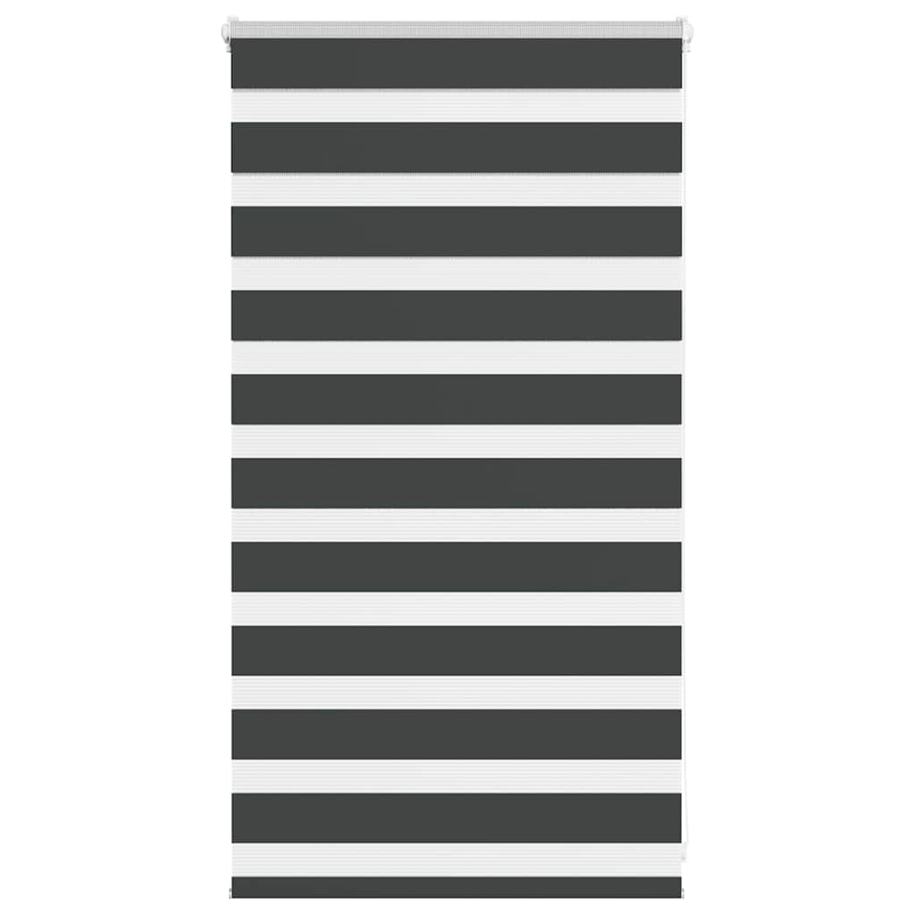 zebragardin sort 80x100 cm stofbredde 75,9 cm polyester