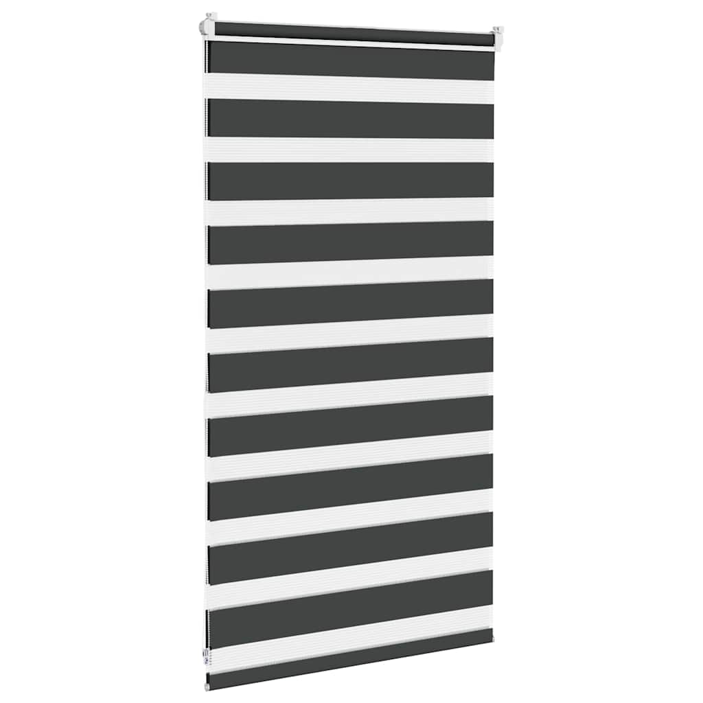 zebragardin sort 80x100 cm stofbredde 75,9 cm polyester