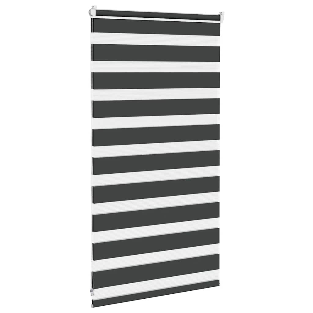 zebragardin sort 90x100 cm stofbredde 85,9 cm polyester