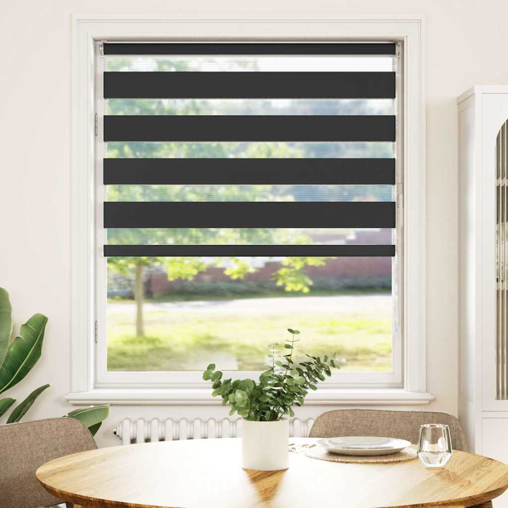 zebragardin sort 100x100 cm stofbredde 95,9 cm polyester