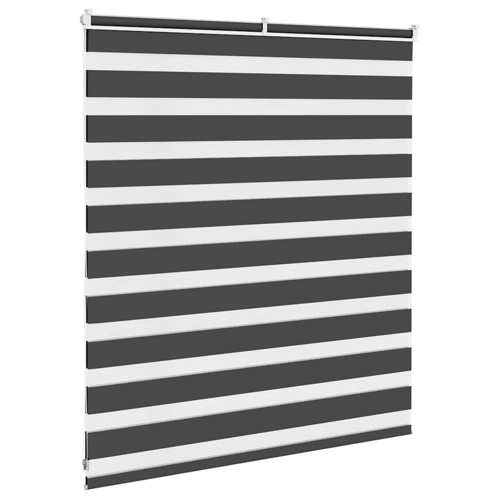 zebragardin sort 130x100 cm stofbredde 125,9 cm polyester