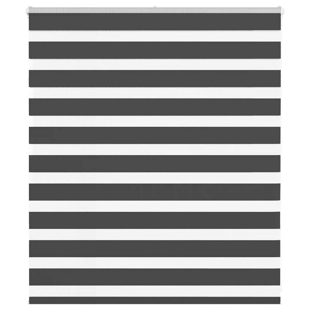 zebragardin 135x100 cm stofbredde 130,9 cm polyester sort