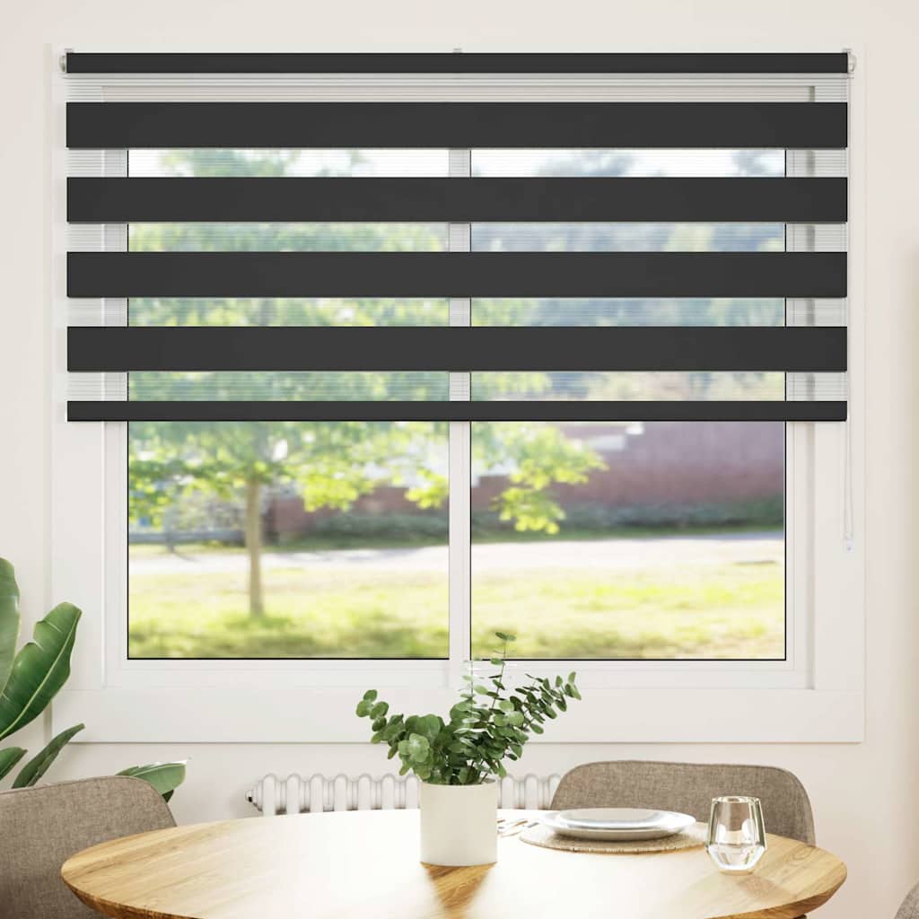zebragardin sort 155x100 cm stofbredde 150,9 cm polyester